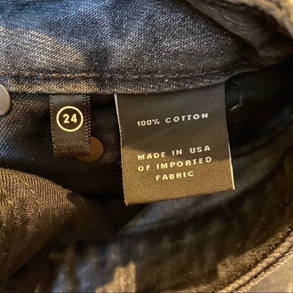 GRLFRND Dark Gray EVA Raw Hem Buttoned Fly Jean Skirt Size 24 - Picture 7 of 8